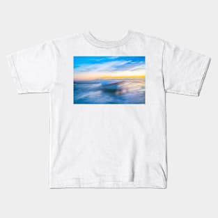 Colorful fun evoking coastal morning light intriguing impressionist style image Kids T-Shirt